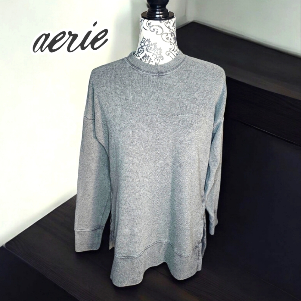 AERIE Gray Crewneck Sweater- XSmall
